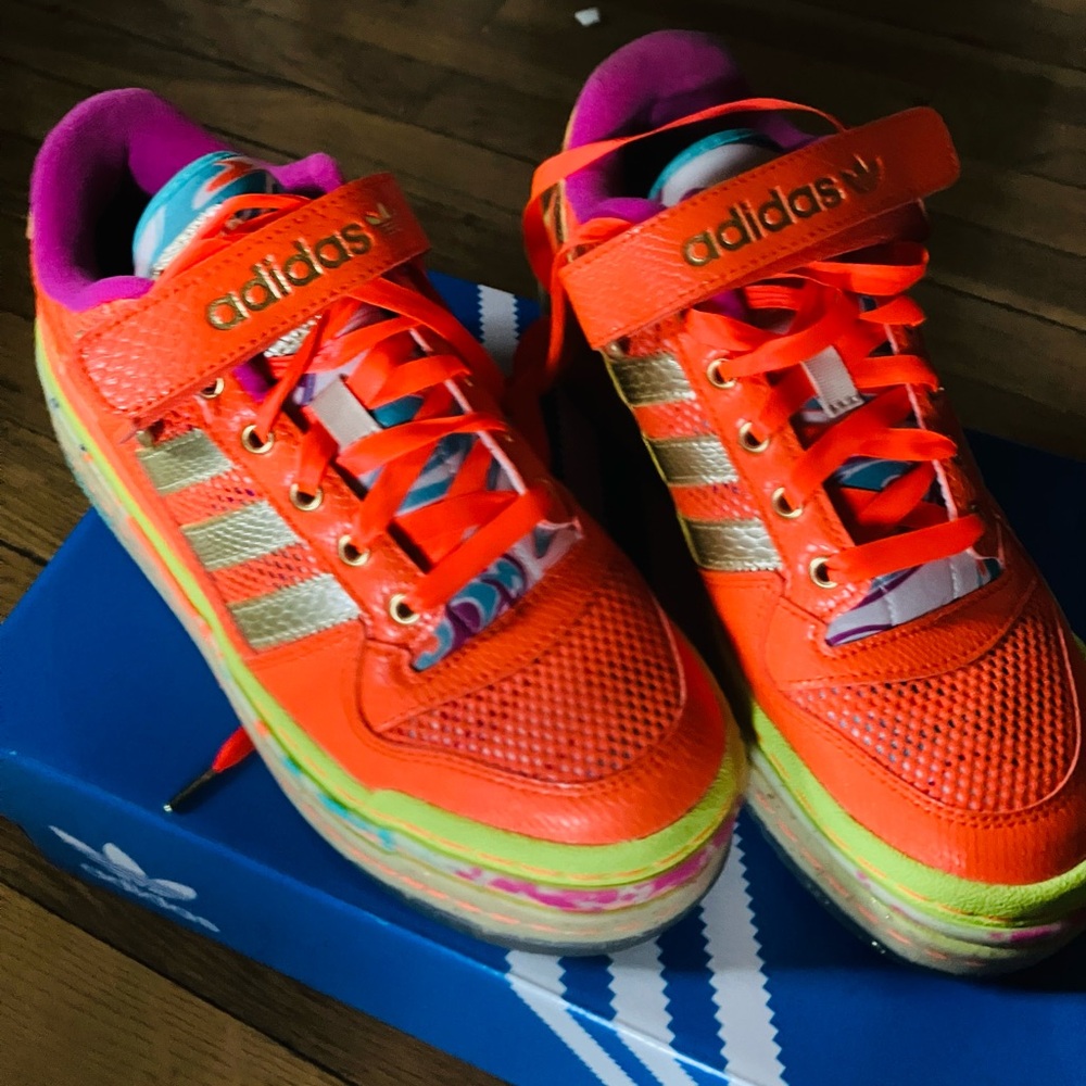 Adidas Forum Lo Triple Platform Sneakers Orange